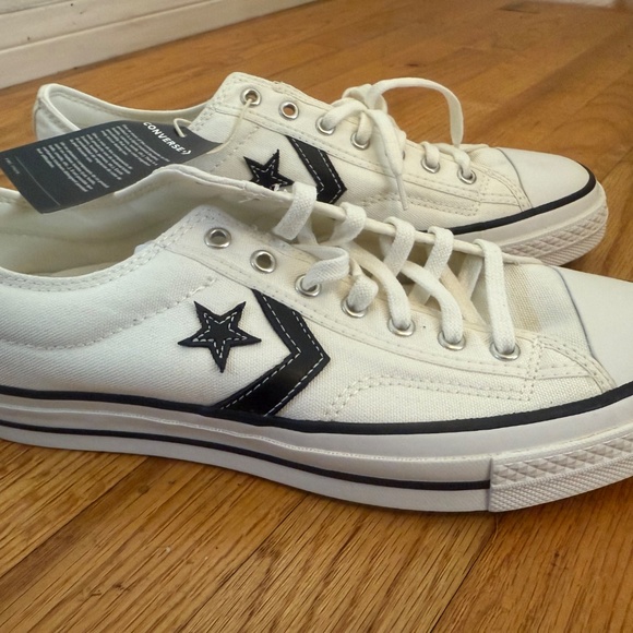 Converse Star Player 76 White Black  A01608C Shoes Size Mens 10 or Womens 11.5 - Picture 4 of 9
